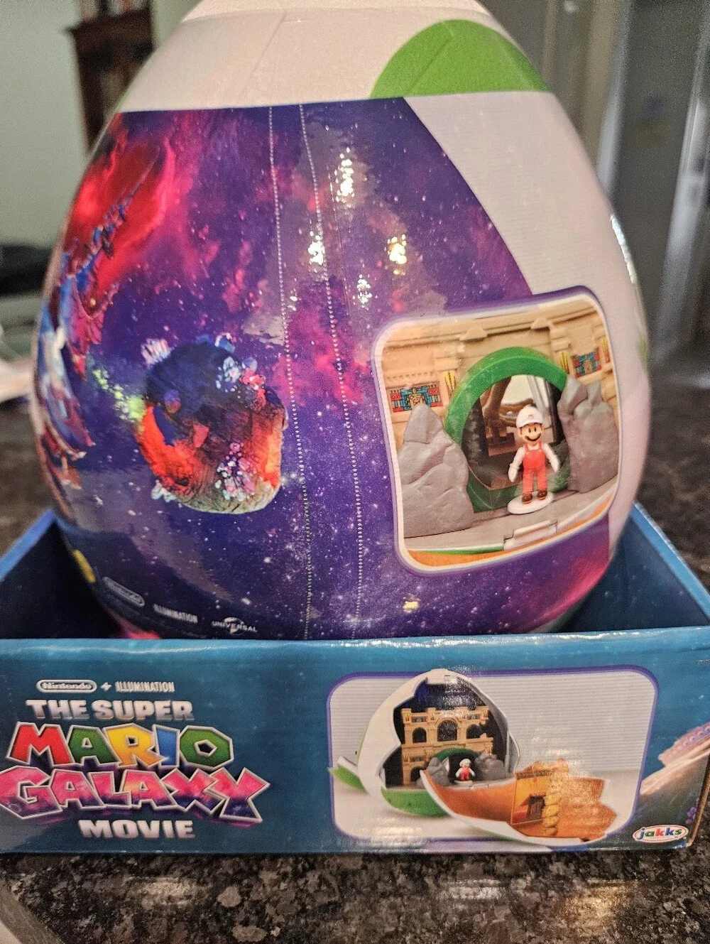 Nintendo Super Mario Galaxy Yoshi Egg Playset - White, Green, Purple, Orange